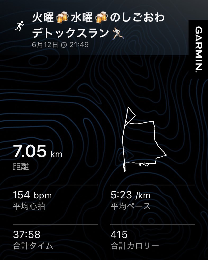 tatsuyuzu802's tweet photo. 2026年6月12日(金)
しごおわデトックスラン🏃🏻
7.05km
#ランプラ
#ランプラ多摩支部
#飯室ランニング部
#MAP802
#FM802
#いわて盛岡シティマラソン
#ちばアクアラインマラソン https://t.co/RY19bixTY2