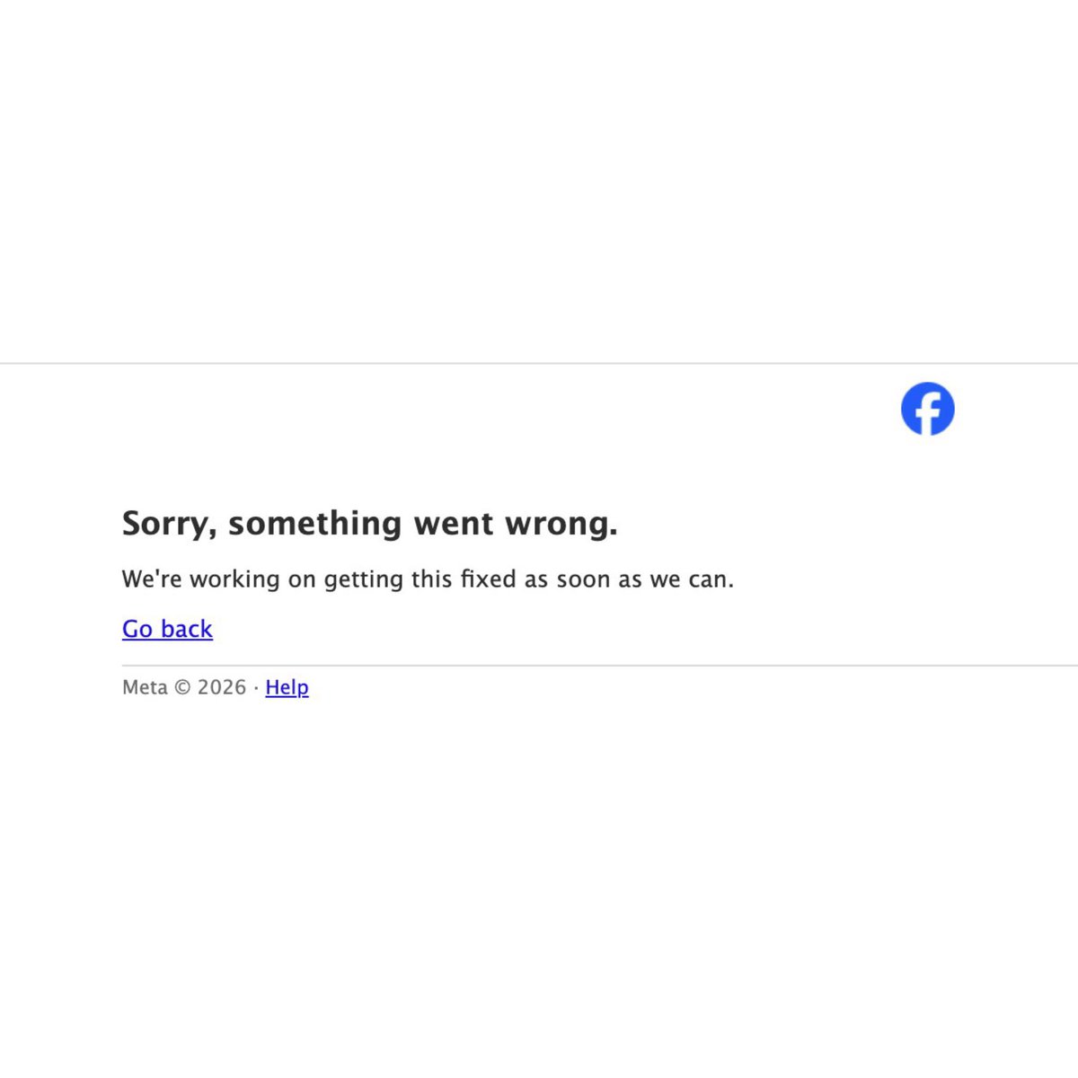 Rap's tweet photo. Facebook is currently down‼️ https://t.co/BV7CtpVoSw