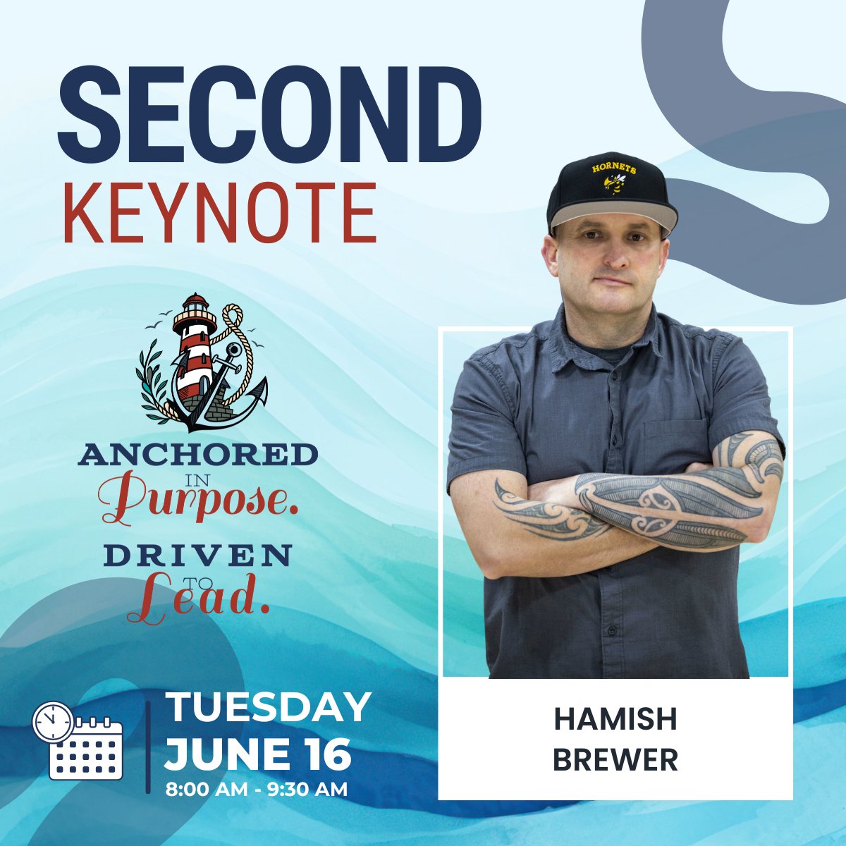 clasleaders's tweet photo. ⚓ 32 million views. Award-winning principal. TED speaker. Our Second Keynote is @brewerhm — and his message to "Be Relentless" is exactly what we need. Tuesday, June 16 | 8–9:30 AM | #clasconv26 #CLAS https://t.co/nLab6dw5G2
