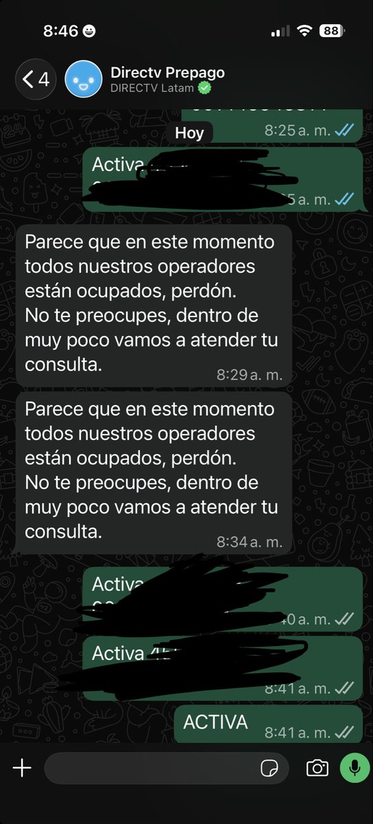 r_ssanchez's tweet photo. @DGO_Latam @DIRECTVLA Hoy un día después de arrancar el mundial, en Perú seguimos con el área de ventas y activaciones caído. Tengo un kit prepago
Insisto en indicar:
ACTIVA DNI N Tarjeta
y sin respuesta.
Quisiera saber cómo puedo solicitar mi devolución por la compra de un kit que no puedo activar pf https://t.co/3vV6mRyZtm
