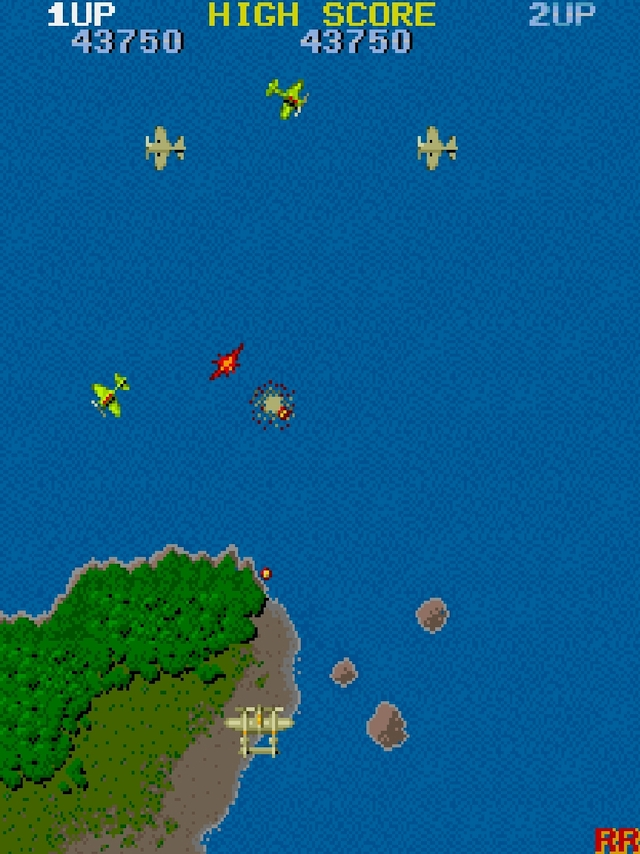 ES_DE_Frontend's tweet photo. Game of the weekend:

1942 (Arcade/Nes)

An early vertical Shooter and still lots of fun. It has ports for many systems including gameboy colour and android. https://t.co/BSzFrQPoYB