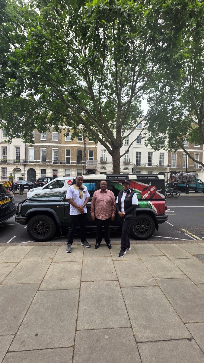 AmbWarui's tweet photo. Kenya’s Flag Carried by the Winds of the World. Nairobi to London by Road.

With greater admiration to receive a daughter and a son of our Republic, Becky Kim and Bonnie Koko, whose extraordinary odyssey began on 13 February 2026  in Nairobi and reached its triumphant final destination on 12 June 2026 in London. 

They were received at the Kenya High Commission in London, where their arrival stirred a profound sense of national pride and quiet reverence. Their  4 months passage reads like a continental epic, sweeping across Africa, piercing the vast Sahara, traversing the ancient Kalahari, skirting the Western edge of Senegal, crossing the Tropic of Capricorn, ascending to the Northern point of Europe, and venturing beyond the Arctic Circle. In total, they journeyed through 60 nations, covering 45,470 km, with the United Kingdom as their final horizon.

After a warm reception and an a brief  tête‑à‑tête, they proceeded to meet H.E. Ambassador Maurice Makoloo, Kenya’s High Commissioner to the United Kingdom, an engagement that affirmed the esteem with which Kenya honours its trailblazers.

Their expedition is not merely a chronicle of distance, it is a testament to Kenyan fortitude, cross‑border inquiry, and the audacity of global aspiration. It reflects a nation whose citizens possess the courage to cross continents, the curiosity to learn from the world, and the patriotism to lift their flag with unwavering dignity.

As Kenyans across the United Kingdom prepare to celebrate this remarkable accomplishment, we honour a voyage that transcends geography,a majestic arc of Kenyan excellence etched across continents, reminding the world that Kenya does not merely appear on the global map, Kenya inscribes upon it a legacy of courage, brilliance, and boundless possibility.@KenyaMissionUK @MMakoloo @WilliamsRuto @_KithureKindiki @MusaliaMudavadi @SingoeiAKorir @roselinenjogu @rebecca_miano
@AlfredKOmbudo @Min_TourismKE @magicalkenya @KenyaAirways @Roads_KE
