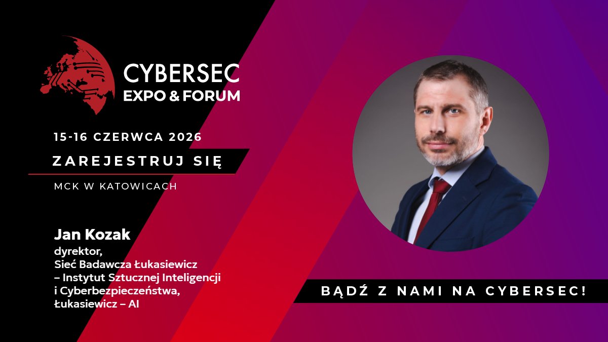 LukasiewiczAI's tweet photo. W poniedziałek startuje #CYBERSEC EXPO &amp; FORUM w #MCKKatowice.
O godzinie 16:00 @janmichalkozak (@LukasiewiczAI) weźmie udział w sesji „Technologie przyszłości. Na co stawiać, aby wygrać?” 
https://t.co/FqcfrbfmxT  #cybersecurity #innovation
@CYBERSECEU https://t.co/QvBtUspNNK