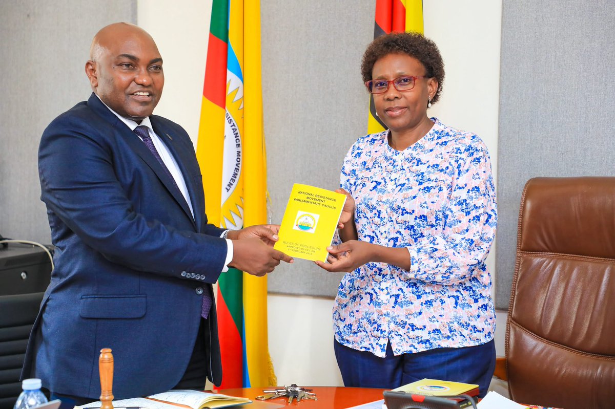 JaneRuth_Aceng's tweet photo. Yesterday afternoon,I had the opportunity to meet staff in the Office of the Leader of Government Business in Parliament, following my assumption of office as Government Chief Whip.I called for team work, integrity and the importance of marinating high standards in their conduct. https://t.co/zZ9nmheeEy