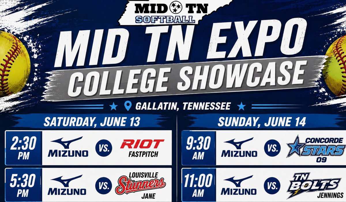 EMessmann50's tweet photo. I am so excited to be heading back to TN tomorrow morning to meet some of the coaches at Mid TN Expo camp and then a chance to get back on the field with my @Mizuno_Johnson family.
@CStateSoftball @MotlowSoftball @GoKnightsSB @VSCCPioneersSB @TNUsoftball @UTMSoftball 
@SBRRetweets