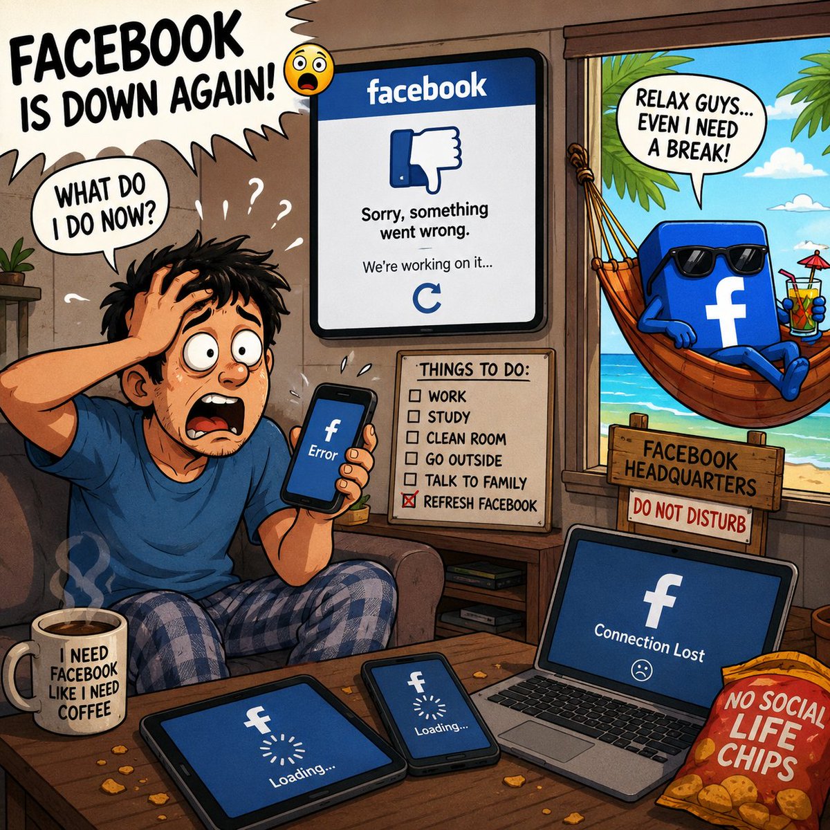 techgecsm's tweet photo. Anybody else just been logged out of @facebook messenger and can't log back in? Unknown error
@ANI @aajtak
#facebook #DownFacebook https://t.co/MfiMLe3Nsk