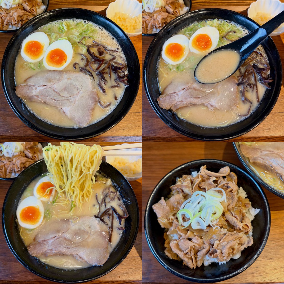 30Shadows's tweet photo. 味噌らーめん 中山商店

金土日限定‼️とんこつ #ラーメン 
味玉 にんにく有料 紅生姜は無料👏
自家製細麺の硬さはバリカタ注文
白濁豚骨スープはクリーミー👍
カエシ&amp;塩気多少強め 口当たり良
ご飯セット(ハーフ)つゆだく豚丼
美味しかったです🍜😋

営業11~15 17~21 火曜休
#岡山 市北区大和町1-14-7 https://t.co/h2xM45vGGg