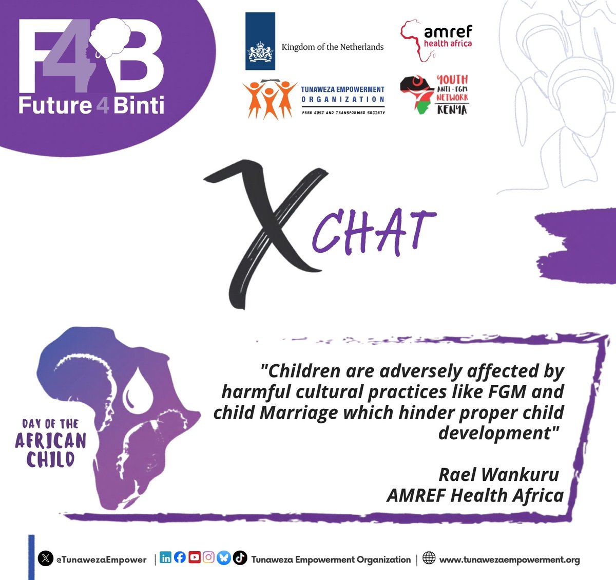 robi_mercy's tweet photo. Ending FGM is not just about protecting girls today; it is about safeguarding generations to come. #Future4Binti #DAC2026 @TunawezaEmpower @Amref_Kenya @NLinKenya @YouthAntiFGMKe @AFGMBoard @NAYAKenya @PlanKenya @ChildServicesKE @HealthDPTMigori @PureAfricaRadio @AfyaAfrica https://t.co/RcAp1jNGiH