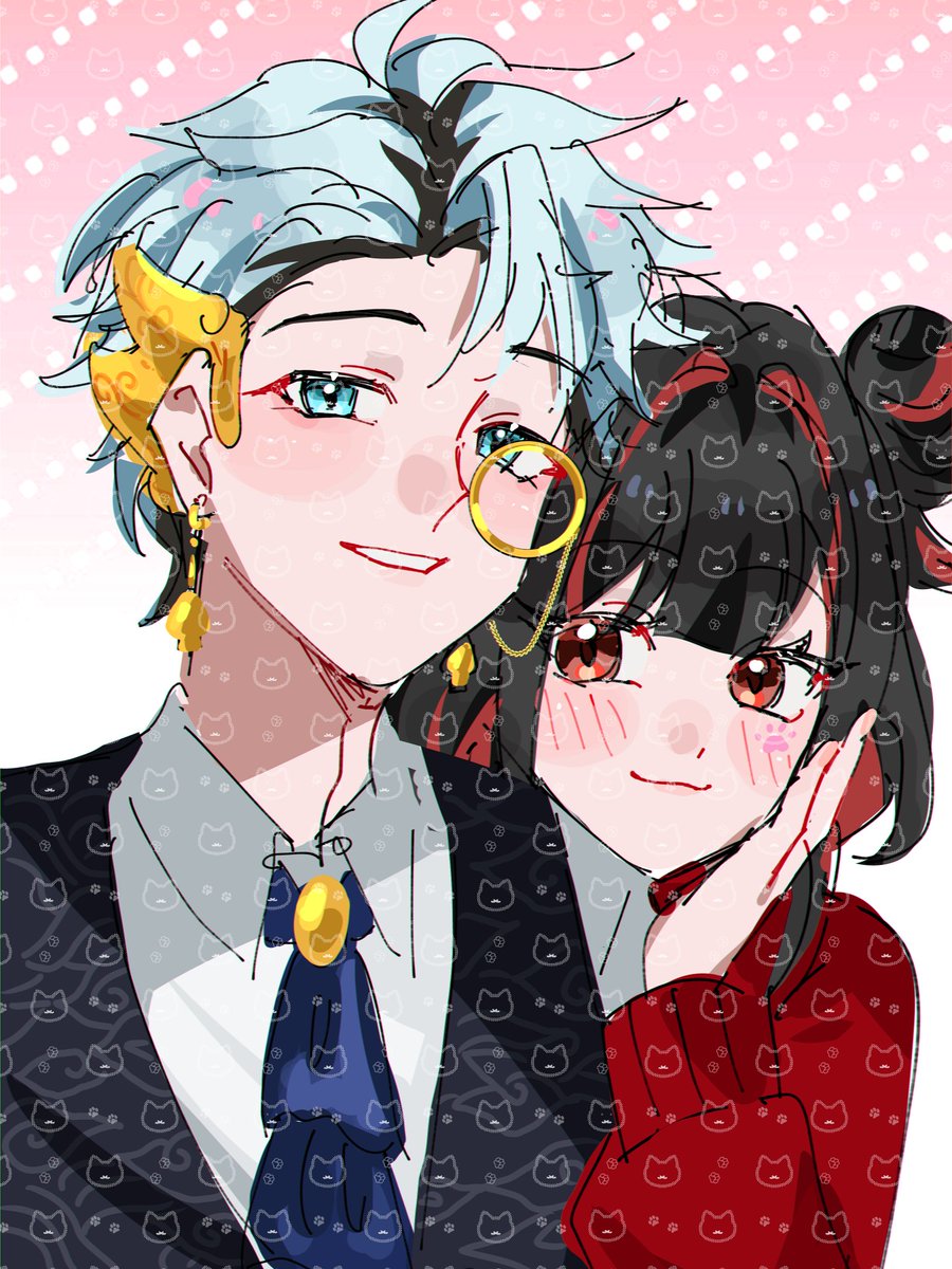 clov3rdaa's tweet photo. Interest check.. Ada yg minat ngga kalo aku jual color sketch couple bust up kyk gini 100k(?). Atau ada saran buat harga.. https://t.co/zYVBOyNFMp