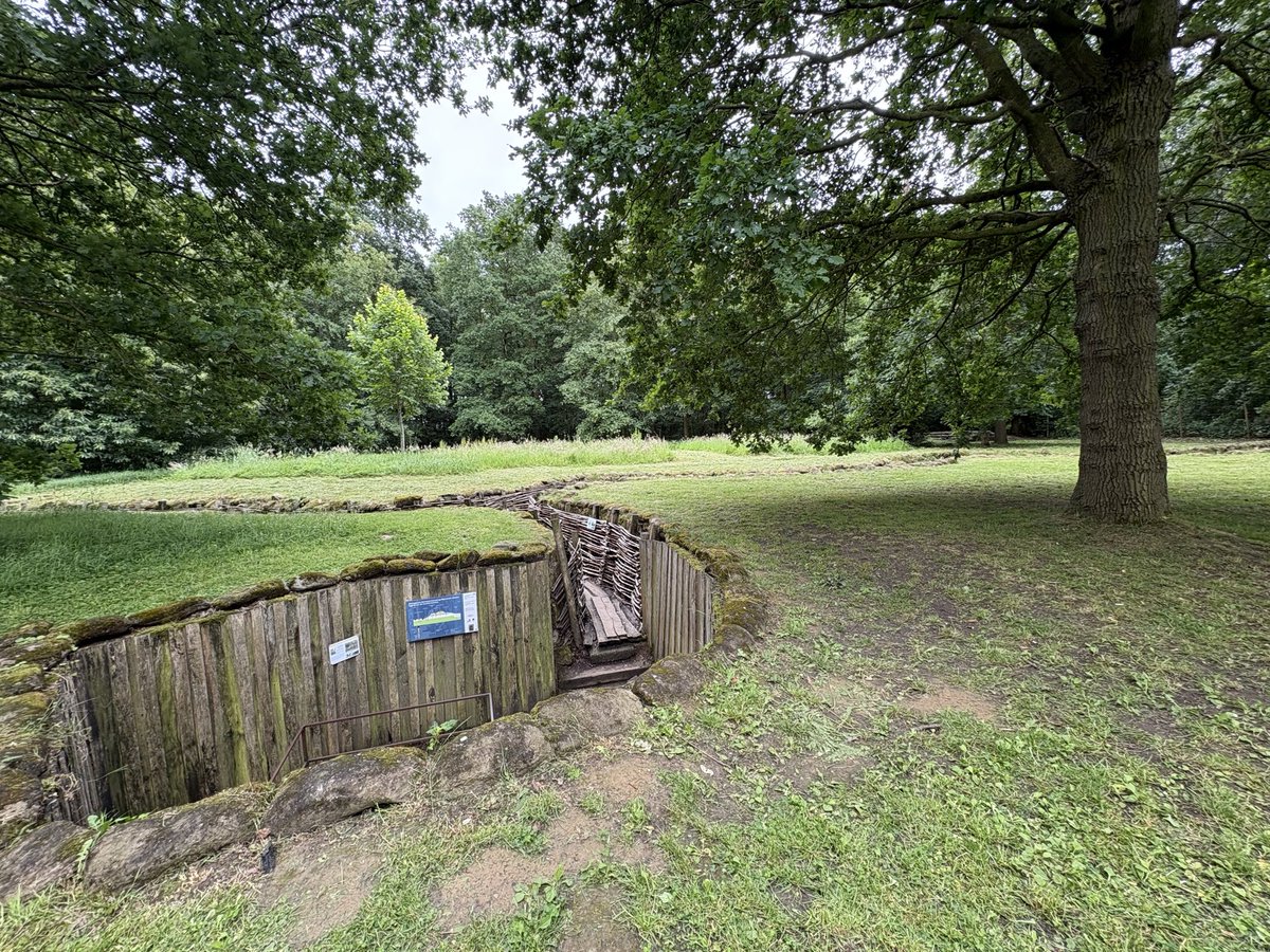 StowuplandHist's tweet photo. We have just arrived at Bayernwald trenches https://t.co/YjjLw9oYYe