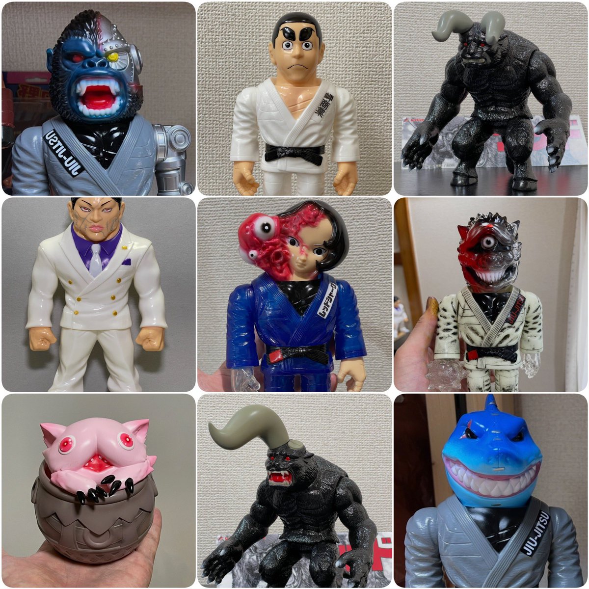 pinktoys1919's tweet photo. 一つの金型にいくつか入ってるのもありますがここ8年で作った子供（ソフビ）たち。たぶん抜けてないとは思うんですが😅 https://t.co/L5tq864LSN