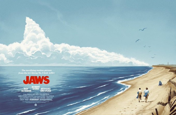 Gibboanxious's tweet photo. JAWS is 51 years old today. Here are some fantastic alternative posters. https://t.co/JrbXcz840F