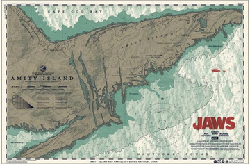 Gibboanxious's tweet photo. JAWS is 51 years old today. Here are some fantastic alternative posters. https://t.co/JrbXcz840F