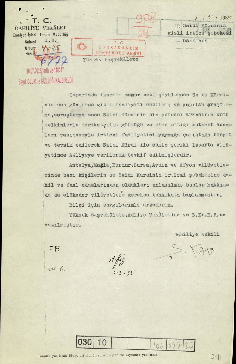 ufukyesil03's tweet photo. Gizliliği 2025 yılında kaldırılan 1935 tarihli bir  belge...

Hukuksuz yeniden yapılanma operasyonlarının yüz yıl önceki versiyonu!👇 https://t.co/xJvxH170od