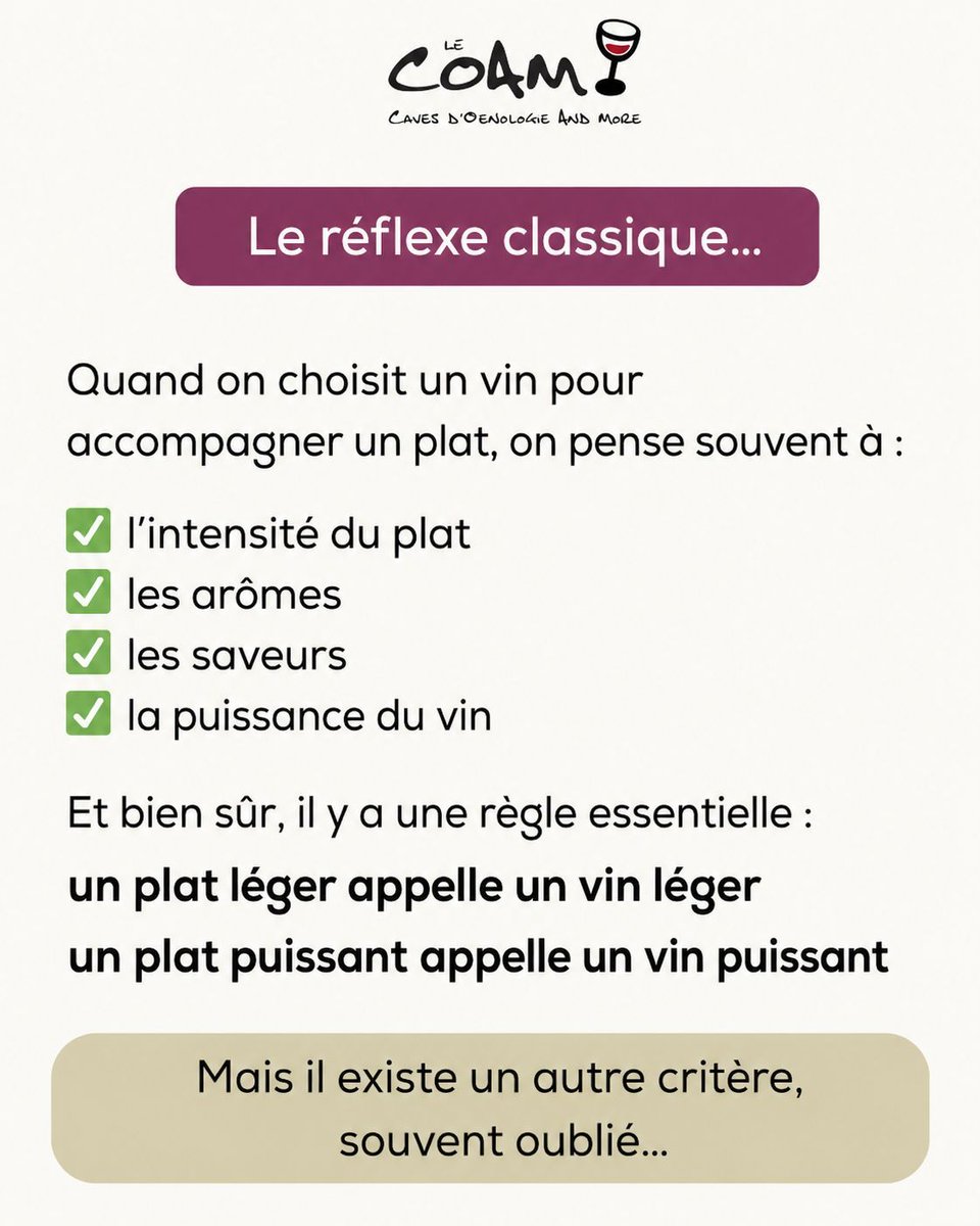 Lecoam's tweet photo. 👉 Faites défiler le carrousel, et la prochaine fois que vous choisissez un vin, posez-vous cette question toute simple :

“Est-ce que ce plat demande beaucoup de mâche ?”

🍷 Et vous, quel plat très “mâcheux” vous vient spontanément en tête ? https://t.co/yJiPW0wMCk