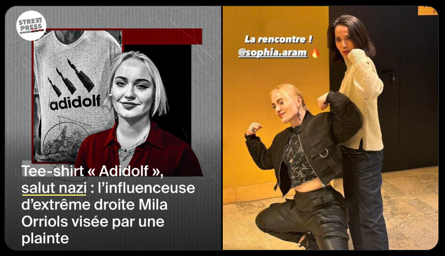 Sanzo911's tweet photo. Pas sur que je sois fier perso d'être en compagnie de Sophia Aram...
Chacun son combat, on va dire https://t.co/7TL8VbY865