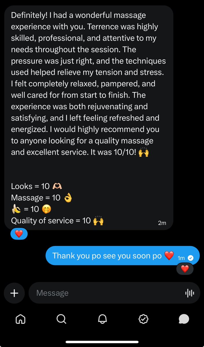 TerrenceGrot's tweet photo. Done thank you po sa feed back po Ingat sa flight pag uwi po see you soon accept advance reservation Dm ☺️

09484317256
TG/VIBER https://t.co/2Mu0IgcHrX