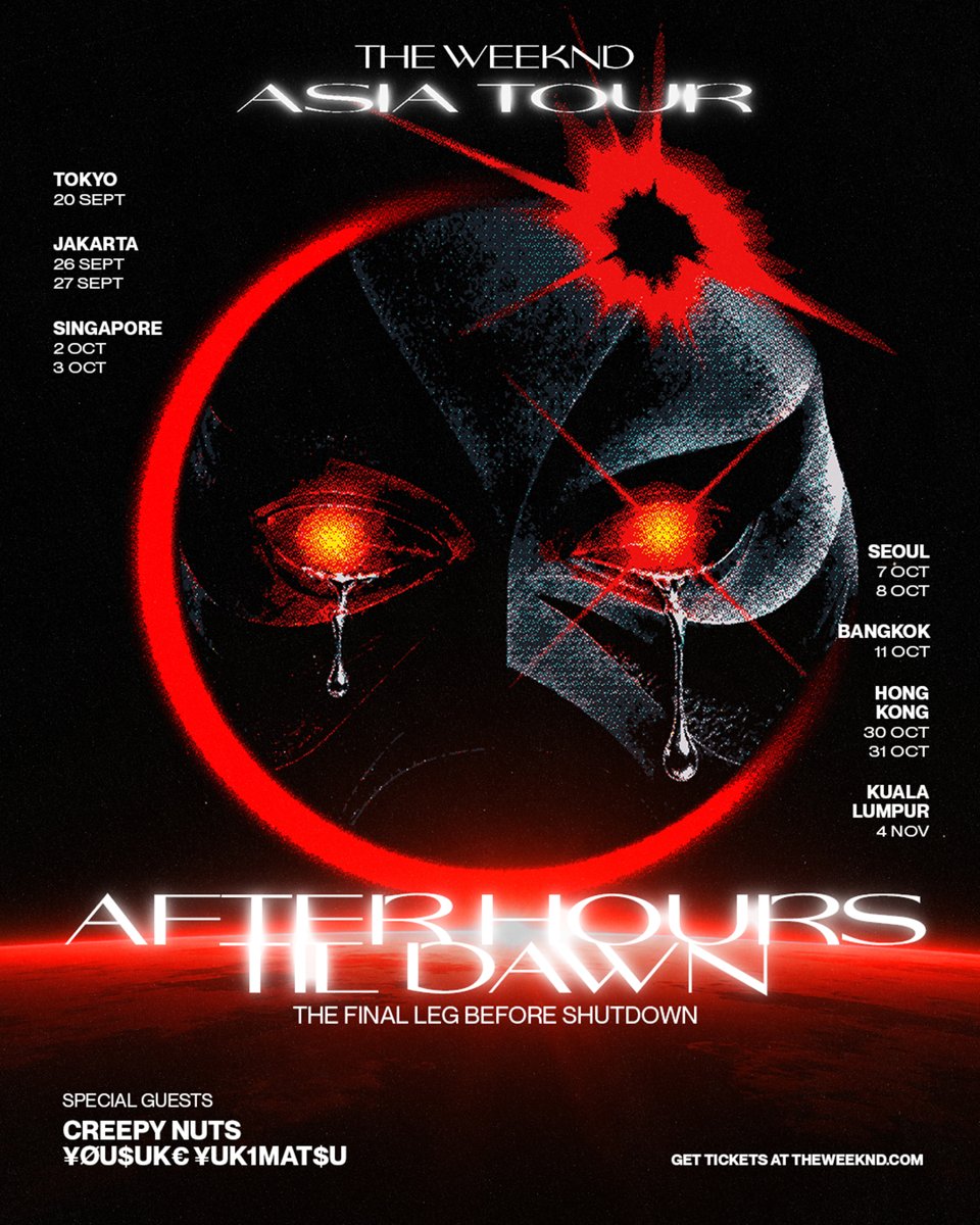 azarikh's tweet photo. Just made a fan poster design for The Weeknd's Asia Tour. Really excited to see him returning to this part of the world.✨

@theweeknd @MementoMoriXO https://t.co/DNyYNgeIVc