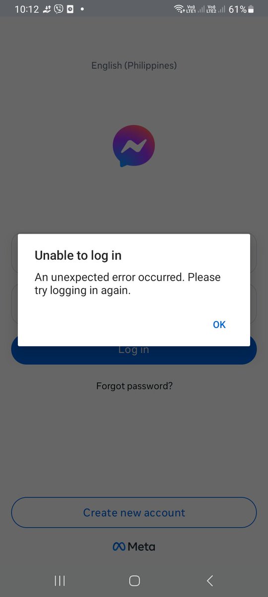 naomitorres08's tweet photo. Bakit po ba ako nalog-out?? What's wrong with Messenger??? 😩😓😓💔💔 #messengerdown #messenger https://t.co/jdkdBtN6TE