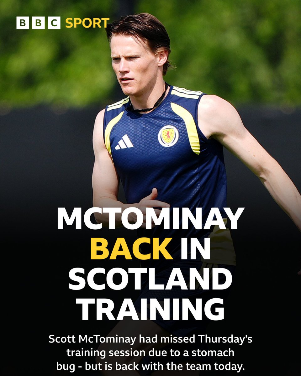BBCSportScot's tweet photo. Scott McTominay is training with Scotland! 

Panic over 😅

#BBCFootball #FIFAWorldCup https://t.co/mjZPwyVJUl