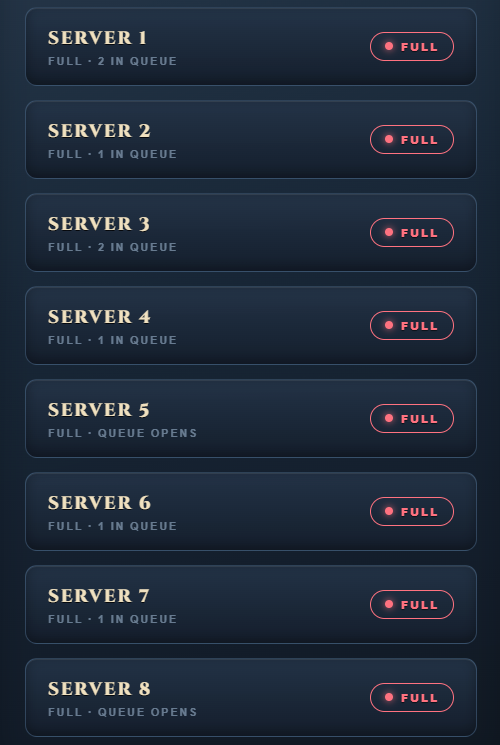 PlayKintara's tweet photo. Server 8 is now LIVE 🟢

We can now hold ~480 concurrent players!

This growth is unreal, thank you for your support. ❤️ https://t.co/iNnHolAwRA