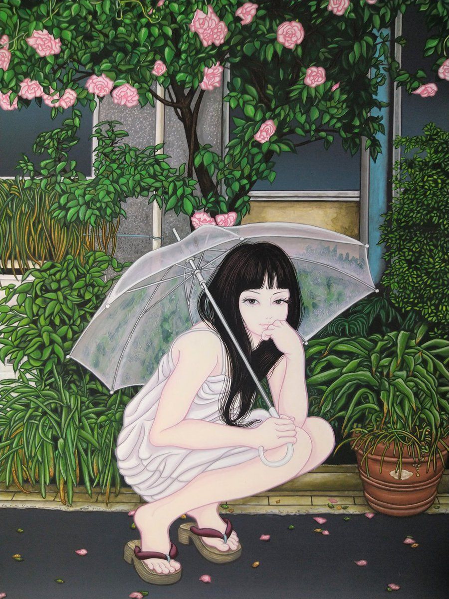 90sPiictures's tweet photo. Yūji Moriguchi’s art style is beautiful, strange and incredibly detailed https://t.co/j2l3usIJxk