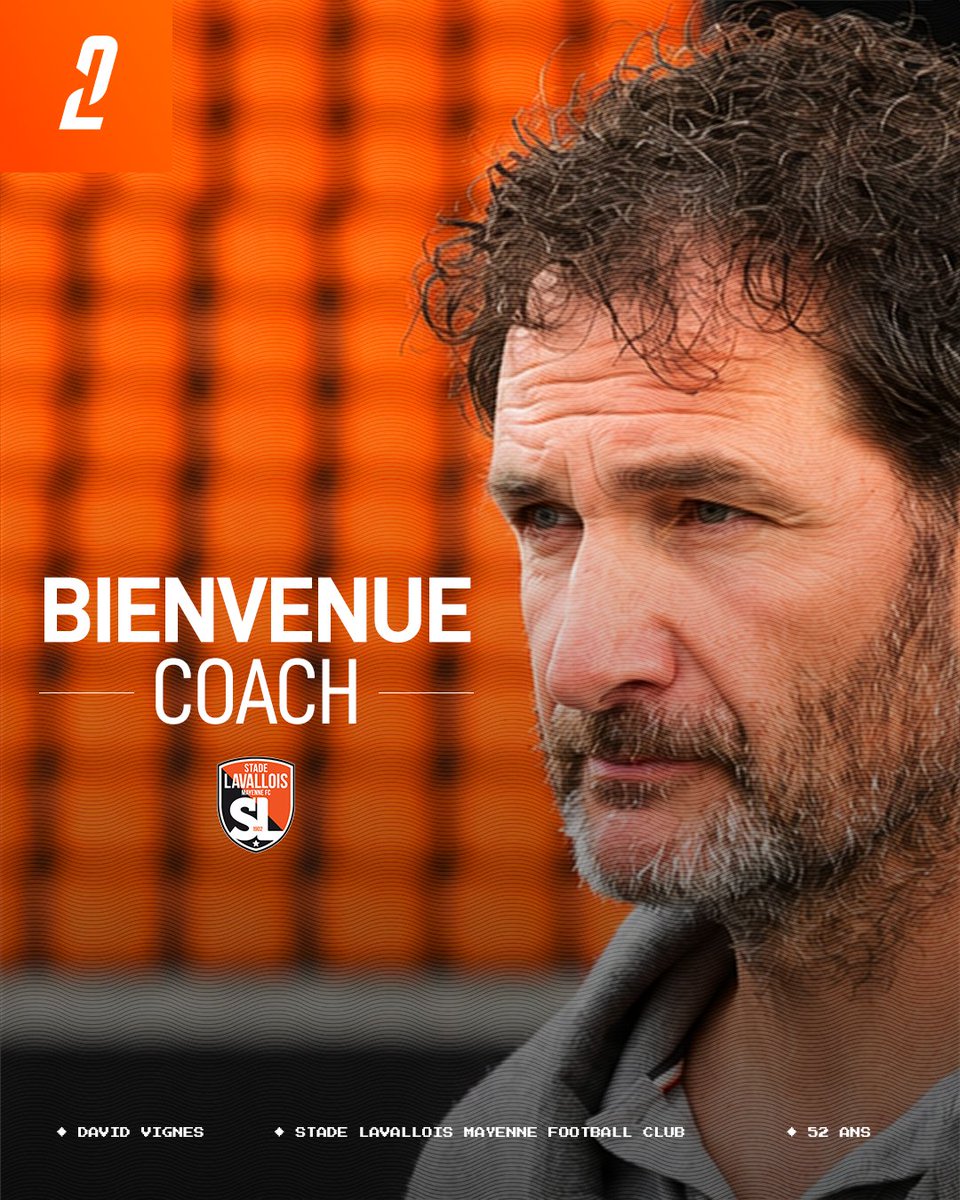 stadelavallois's tweet photo. ✍️ Le Stade Lavallois MFC est heureux d'annoncer la nomination de David Vignes au poste d'entraîneur. 🗣️

Le technicien béarnais rejoint les 𝐓𝐚𝐧𝐠𝐨 pour les trois prochaines saisons. 𝐁𝐢𝐞𝐧𝐯𝐞𝐧𝐮𝐞 coach ! 🟠⚫️

👉 https://t.co/AMZ7nEJAoR

#SouriezCestduFootCestLaval https://t.co/HrAjNHgwUk
