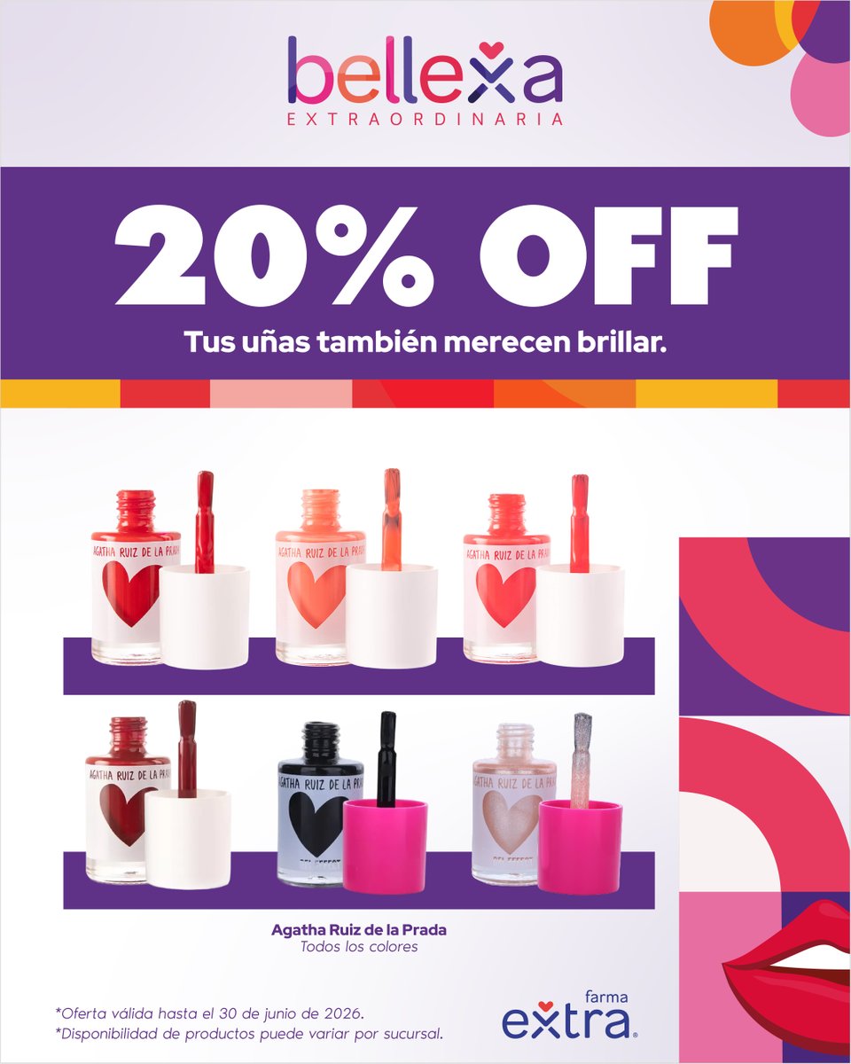 Farmaextrado's tweet photo. Más productos, más wellness y más razones para cuidarte ✨💜
Visita el cátalogo en nuestra bio y conoce las novedades que te trae Bellexa Extraordinaria.

📅 Ofertas válidas hasta el 30 de junio.
📍Disponibilidad puede variar por sucursal.

#BellexaExtraordinaria #FarmaExtra https://t.co/YidSUtmo0V