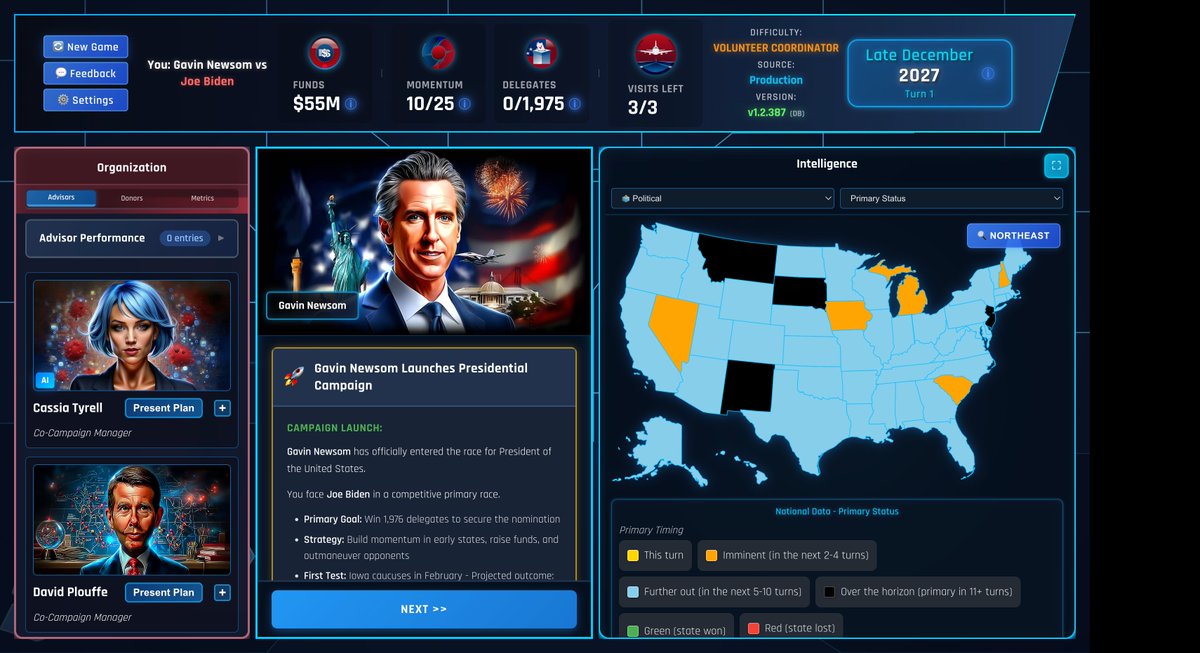PowerPlayChron's tweet photo. Isn't this also what an Anthropic marketer would say tasked with "make them burn more tokens"?

Built this entire presidential sim game, and a pipeline too that generates lip synched game characters using Claude Max in just 3 months. #VibeHacker #VibeCoding #Claude

https://t.co/jlSjoiF344
