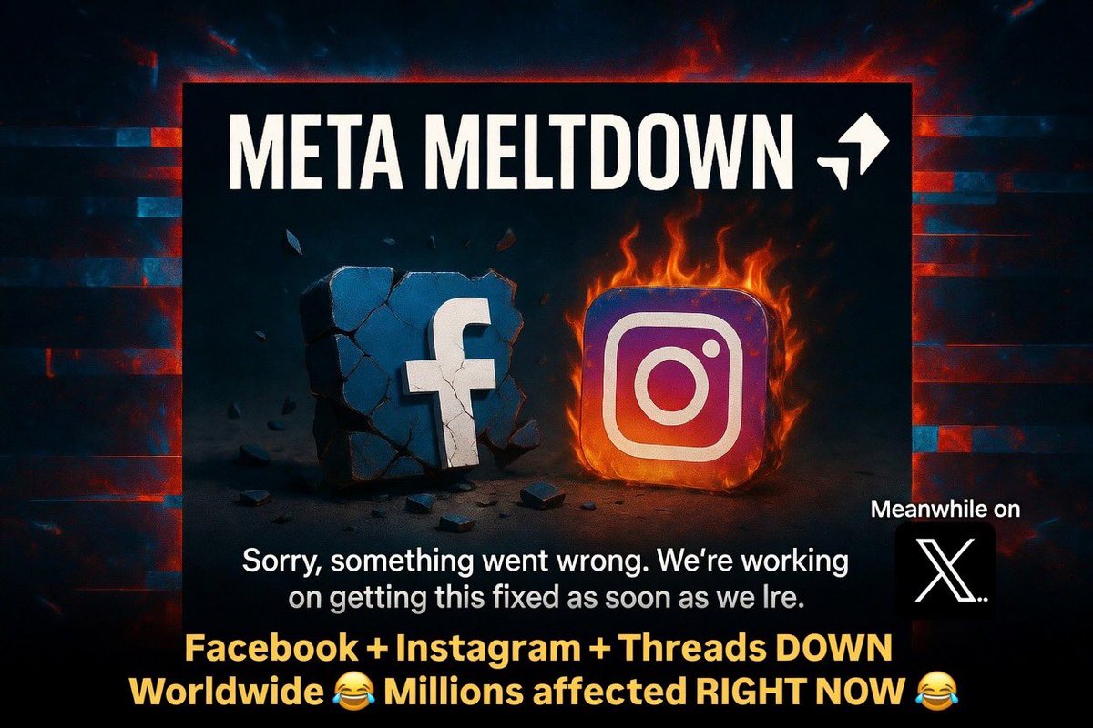 nitishkr40's tweet photo. #FacebookDown Today facebook messenger instagram facing technical problem. There are many accounts automatically log out. Try to login show unexpected error .#instagramdown https://t.co/wuFAFByNIr