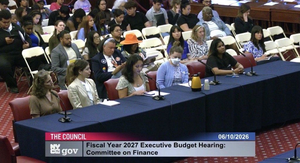 WINNYC_ORG's tweet photo. On Wednesday, Win's Director of Policy and Research, Jade Vasquez, testified before the @NYCCouncil Committee on Finance on the FY27 Executive Budget, outlining key investments needed to address family homelessness across NYC. Read her full testimony here: https://t.co/afbpY3mSgT https://t.co/7SxGhoxfln
