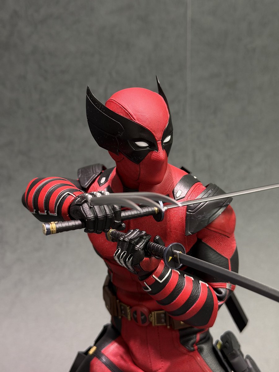 6thscale_KaWu's tweet photo. New arrival and unboxing!
Hot Toys MMS857 Deadpool &amp; Wolverine - Wolverinepool [Hot Toys Exclusive][Concept Art Series]

Part 2

P.S. The bare neck piece from yellow suit is shorter, not installed on this body securely

#Wolverinepool #DeadpoolAndWolverine #MarvelStudios #HotToys https://t.co/GZtF5a5T2N