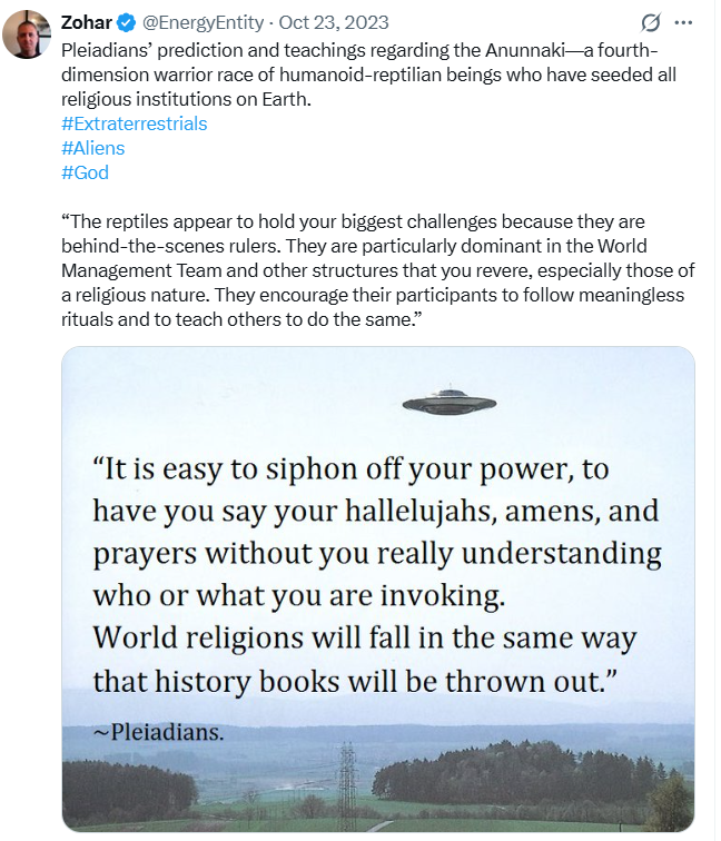 EnergyEntity's tweet photo. @CTVNews Here is one perspective on what the recognition of extraterrestrial civilizations may mean for organized religion. https://t.co/95KEsXPLW5