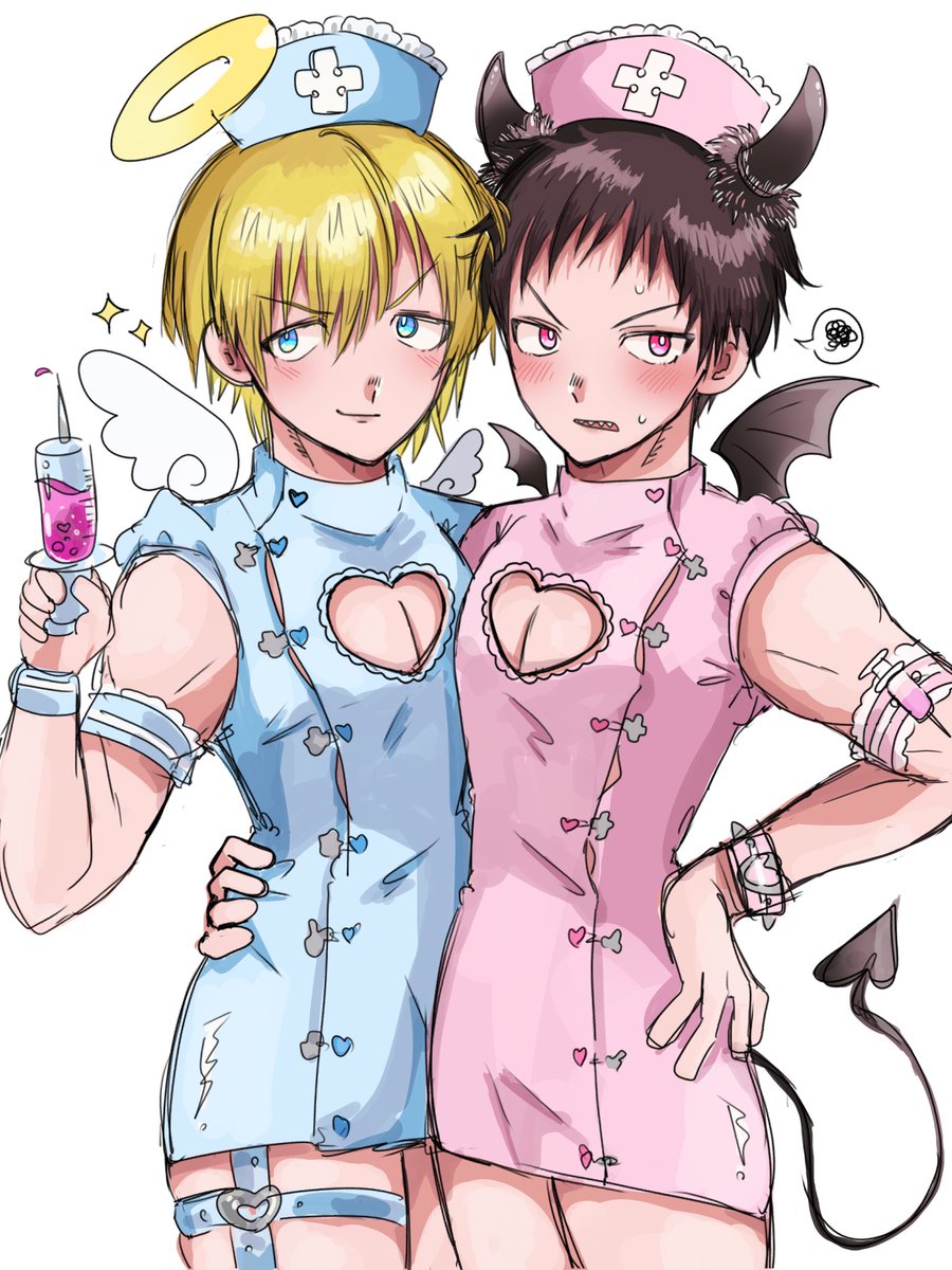 shiroichigo1031's tweet photo. wip😽お楽しみに〜
 #アサ森 
 #炎炎ノ消防隊 https://t.co/HOUGZf5qcx