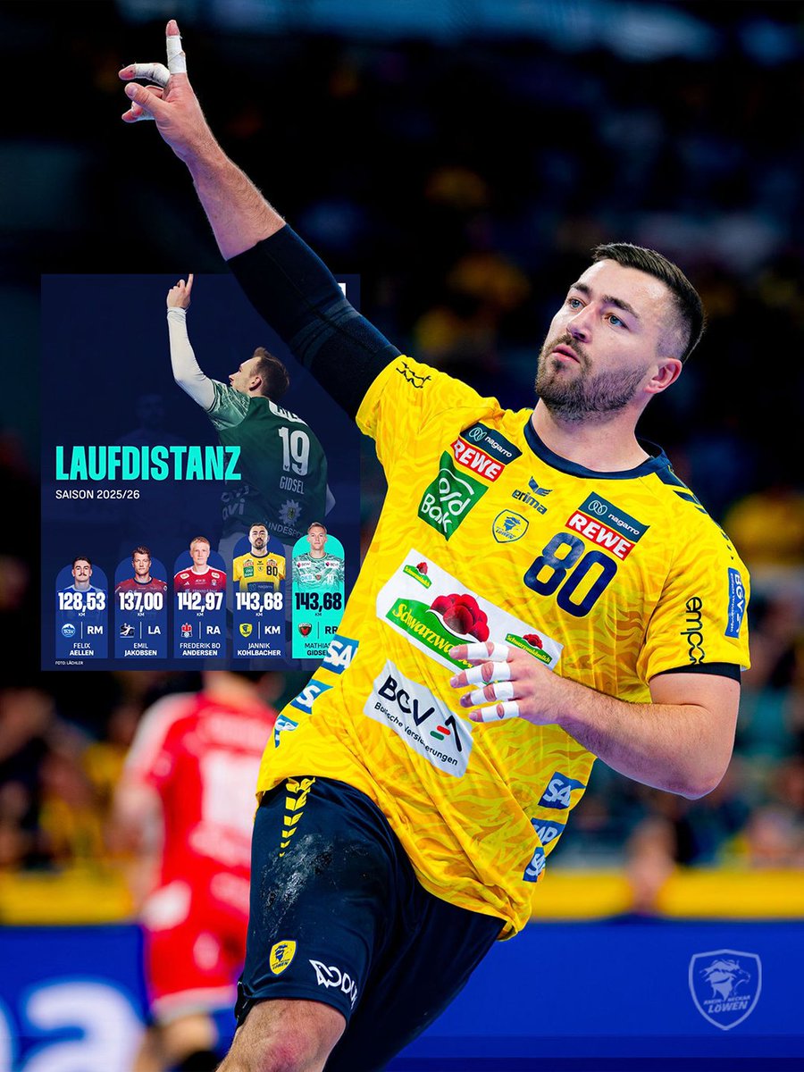 RNLoewen's tweet photo. Die Zahlen sprechen für sich 📊

Mehrere Löwen in den Top 5 der Liga 🦁📈

#rnl #rnloewen #handball https://t.co/Z1IvPIYBWV
