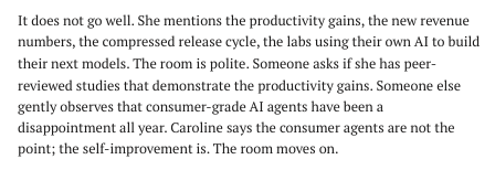 thurhyde's tweet photo. @TomChivers It's disingenuous that you're just using real scepticism about productivity gains as part of this strawman.

Sheer lines of code and releases do not matter. Revenue at AI firms is terrible and almost certainly borderline fraudulent. https://t.co/6YhBewK1Mr