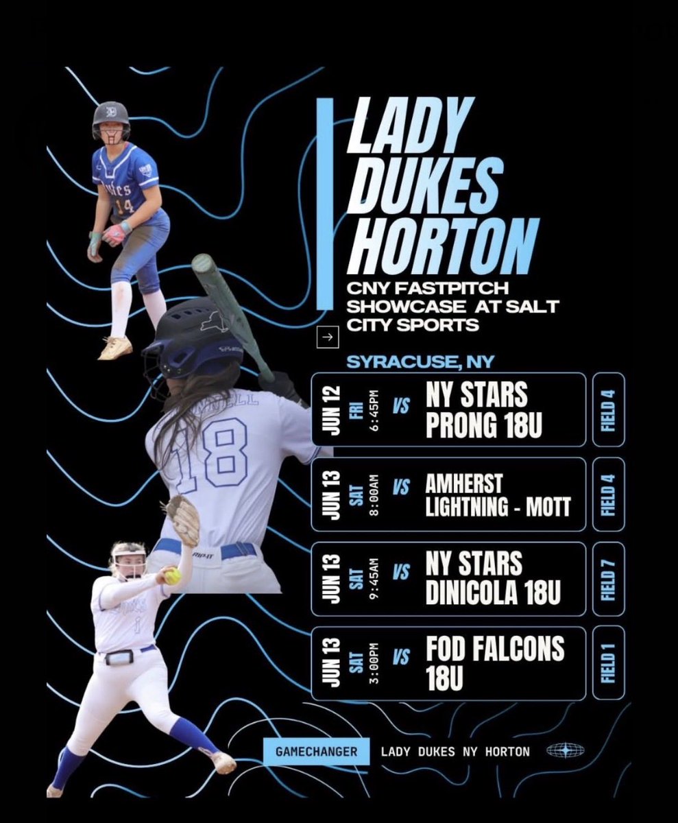 MaliaRafferty27's tweet photo. First tournament back. Can’t wait!
@SkidmoreSBALL @CortlandSB @LadyDukesHorton https://t.co/F8bufv1F3r