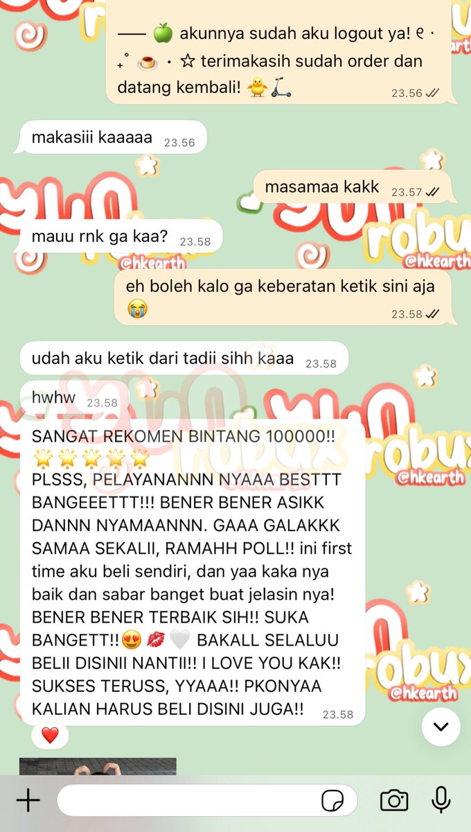 yunproofs's tweet photo. @tiinyshine mari jajan robux di aku kak! 🍓 bisa langsung aku proses sekarang, lagi ga ada antrean, supa fast only 2-5 menit after payment ꒱ა ꨄ avail QRIS https://t.co/KEdFVBVXPj