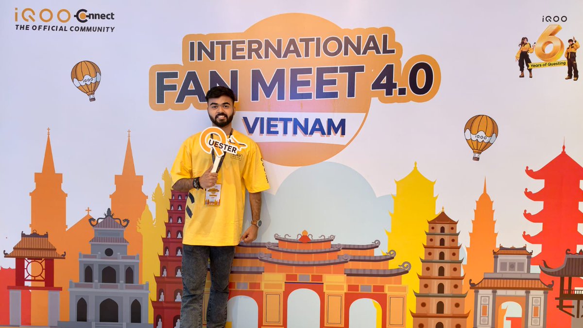 ByteBlaze1's tweet photo. Vietnam awaits! 💛🇻🇳

From vibrant streets to breathtaking views, it's time to explore, connect, and create unforgettable memories together.

#iQOOConnect #IFM2026 https://t.co/ciFxZ5Z1gS