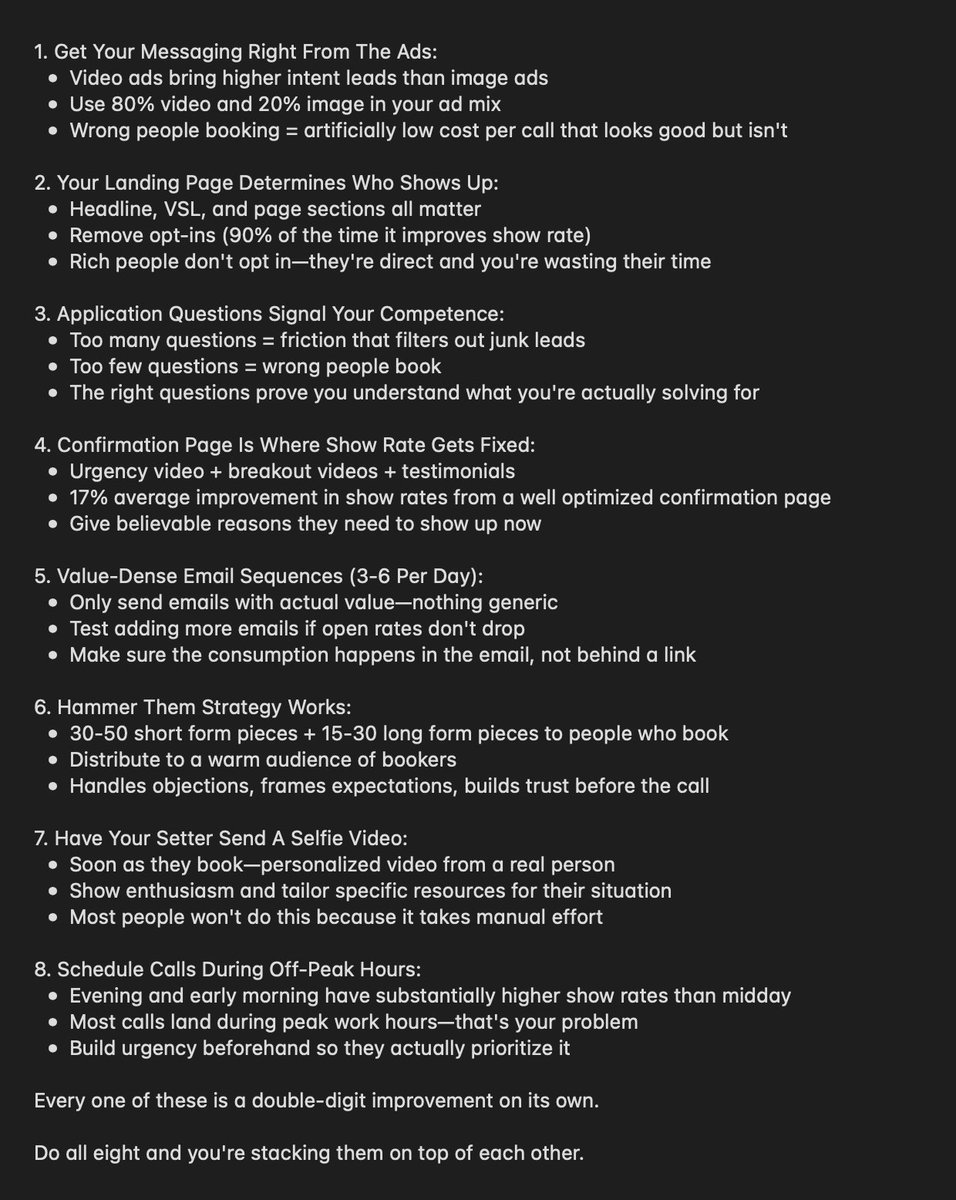 TheJeremyHaynes's tweet photo. Steal This Checklist To Instantly Increase Your Show Rates: https://t.co/lkb83BNH9C