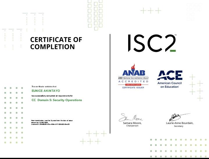 AkintayoFeranmi's tweet photo. Am I done with the #100DaysofCybersecurity challenge? Yes, I am, and this builds my consistency and improves my learning, but I'm not rounding it up now. 😊 Learning continues, and it hasn't been an easy one, but I am strengthened.
A big thanks to @CCChampionsC4 for the trainings and teachings.
Thank you, ma'am, @Lizettle.
Thank you, Sir @cyberjeremiah, always ready to give a listening ear and support 😊.
Unto the next learning phase