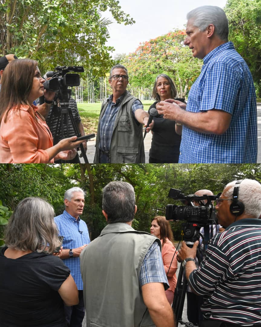Nuestro_Rem's tweet photo. 🇨🇺| El Presidente @DiazCanelB explicó las prioridades del país para salir adelante, entre ellas mayor autonomía a municipios y empresas, facilidades para la inversión de extranjeros y cubanos, para la exportación e importación, e incentivos a los jóvenes.

https://t.co/iv59vxk8ok https://t.co/cMluARsUPX