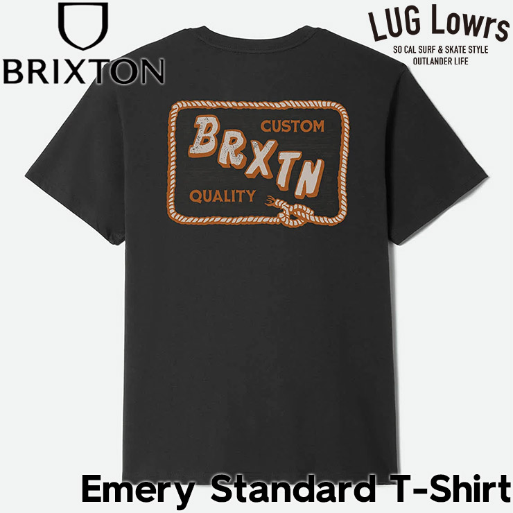 LUG_Lowrs's tweet photo. BRIXTON ブリクストン Tシャツ メンズ 半袖Tシャツ グラフィックTシャツ ロゴTシャツ コットンTシャツ EMERY S/S STD 17541 BLACK 26SU 日本代理店正規品 LUG Lowrs ラグロワーズ  #LUGLowrs https://t.co/LJA47nwVtu https://t.co/7MlLdeHysK
