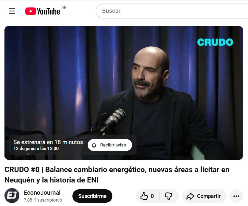 ngadano's tweet photo. Atención!! En 18 minutos estreno mundial del capítulo cero de CRUDO, un proyecto conjunto de @econojournal y @EmpiriaWeb  que conducimos con @capdevila_sc  No se lo pierdan !!! https://t.co/Y02johVxIE