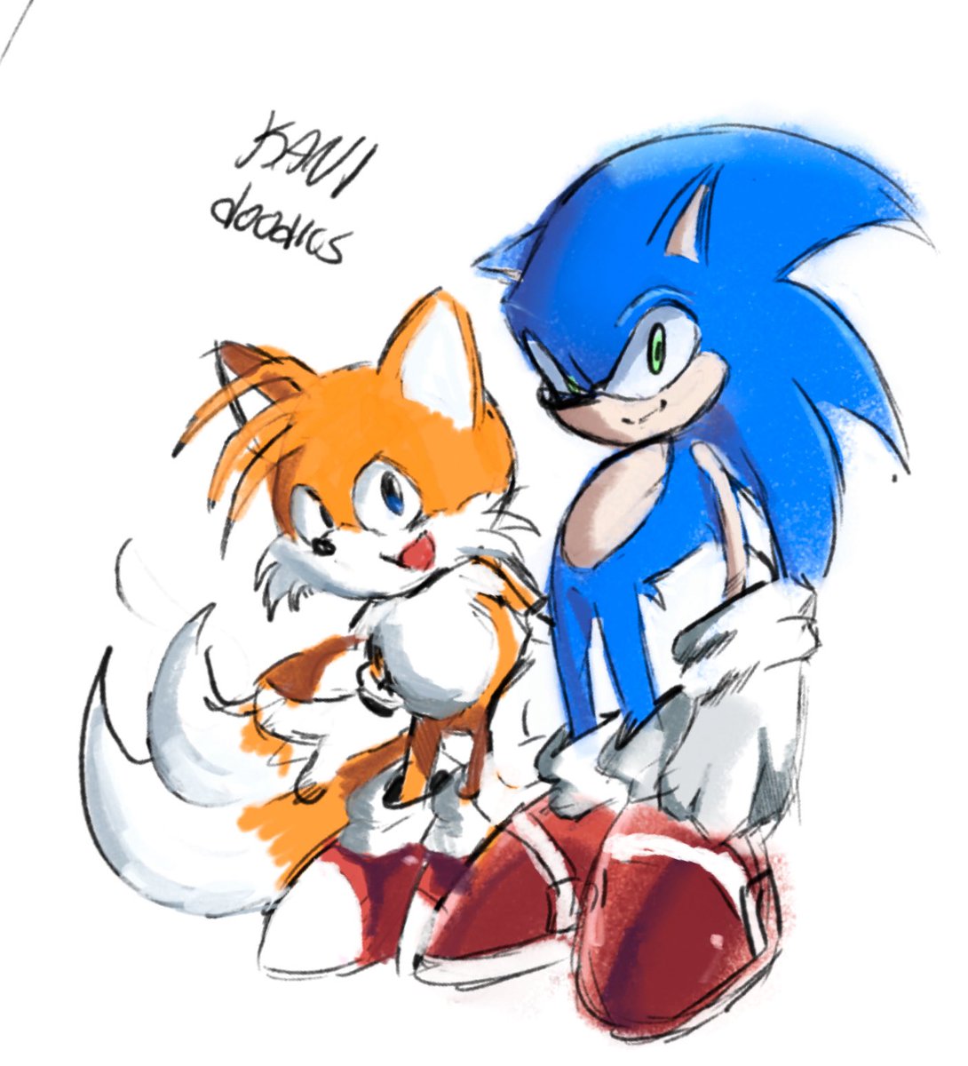 raggaarts's tweet photo. Sanic and miles doodle  #sonic #SonicTheHedegehog https://t.co/iHFJYQDqCA