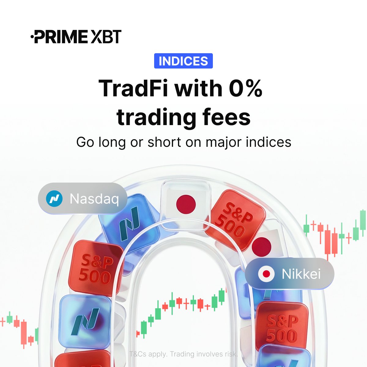 PrimeXBT's tweet photo. 📈 Why trade one market when you can trade them all?

Go beyond #crypto and access major global indices. Whether markets rise or fall, seize opportunities with 0% trading fees.

👉 Start trading: https://t.co/Gjmv0LfToc https://t.co/x83gKjsctW