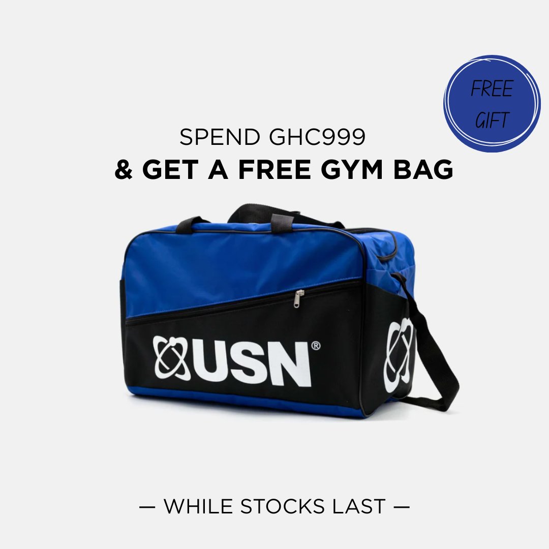 FitprojectStore's tweet photo. 🎁 FREE USN GYM BAG 🎁
Your supplement haul just got even better.

Spend GH₵999+ and receive a FREE USN Gym Bag to take your fitness journey wherever it goes.

While stocks last. https://t.co/ghf7fFSI0i