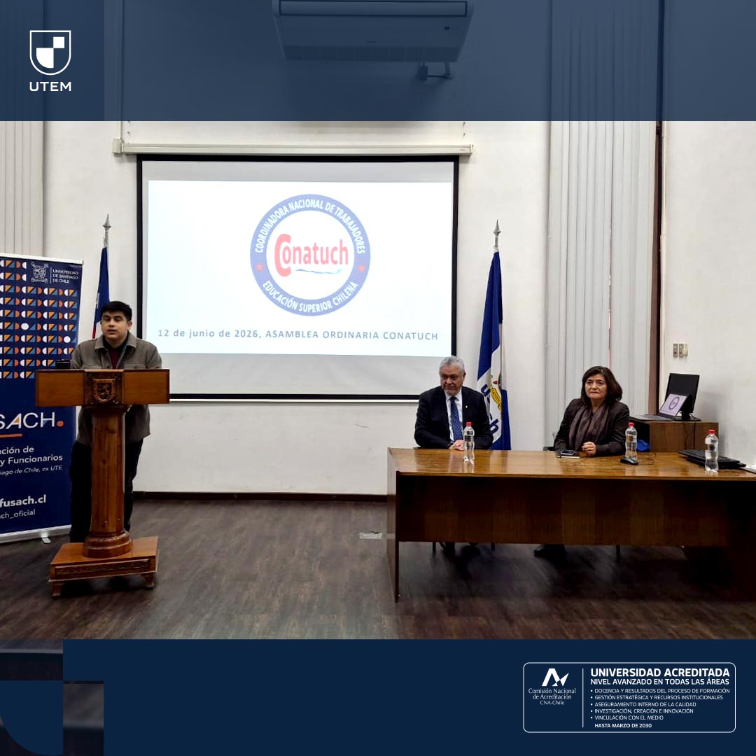 utem's tweet photo. #RepresentantesUTEM | La rectora y presidenta de las @uestatales  @mpdurans , saluda a la @conatuch, y a la @fentuech, intancias que representan a trabajadoras/es de la Educación Superior en instituciones estatales y no estatales de Chile. https://t.co/O70P1lgYMD