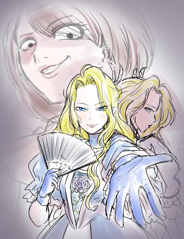 covonvo's tweet photo. 今日の配信のワンドロお絵描き会のお題「2026年夏の推しアニメ」で描きました「悪役令嬢の中の人」です。このアニメ、超楽しみです！😆
所要時間60分
#悪役令嬢の中の人 https://t.co/BV5lI1tMqE