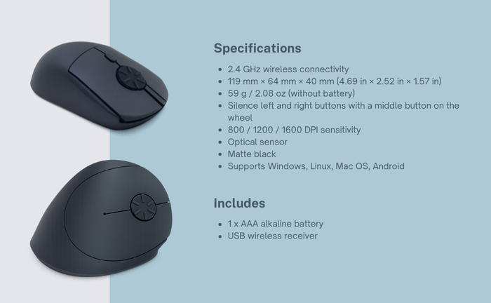 stufflistings's tweet photo. A mouse that ditches the standard scroll wheel for a rotary wheel. 

Can be used for vertical and horizontal scrolling both, and is also a jog wheel/steering wheel replacement for games.

The Airra Labs Rotary Mouse... https://t.co/zhkQY3j43j